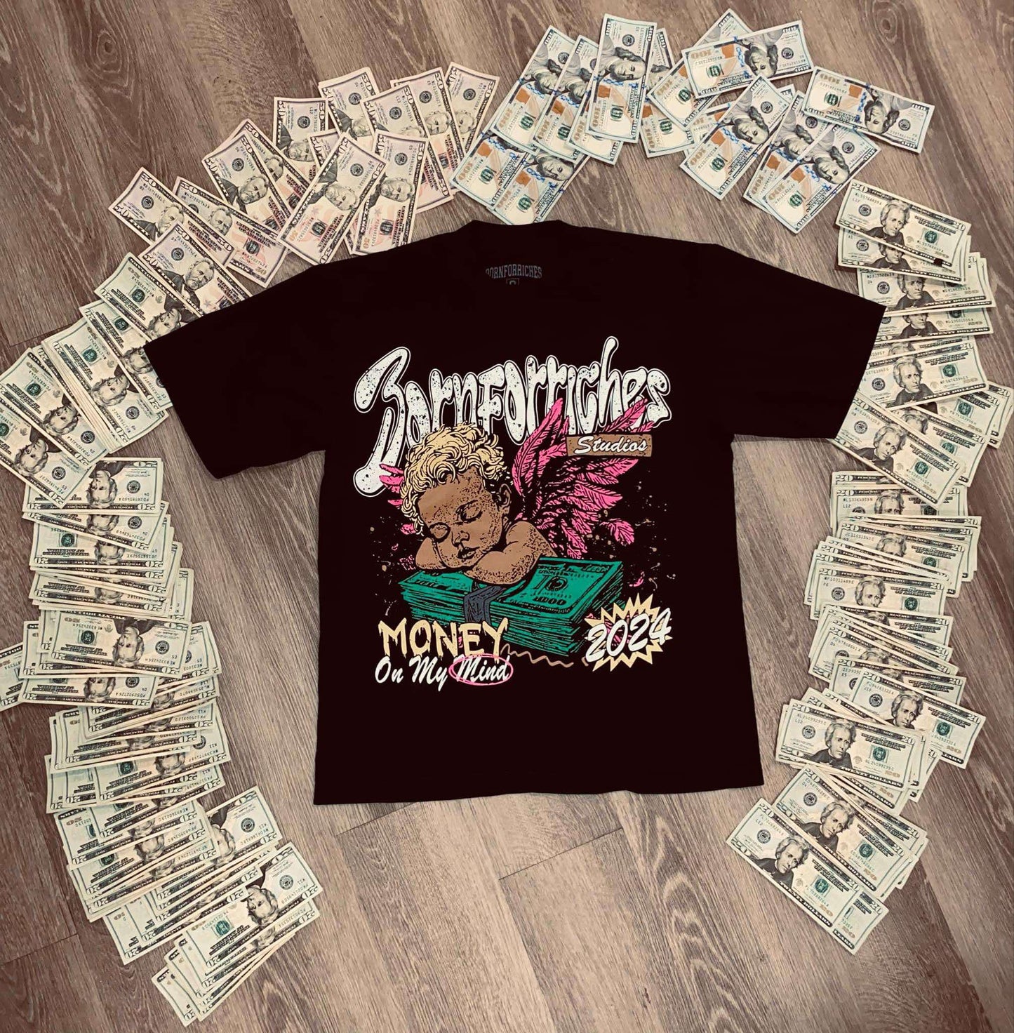 Money On My Mind T-Shirt - Black