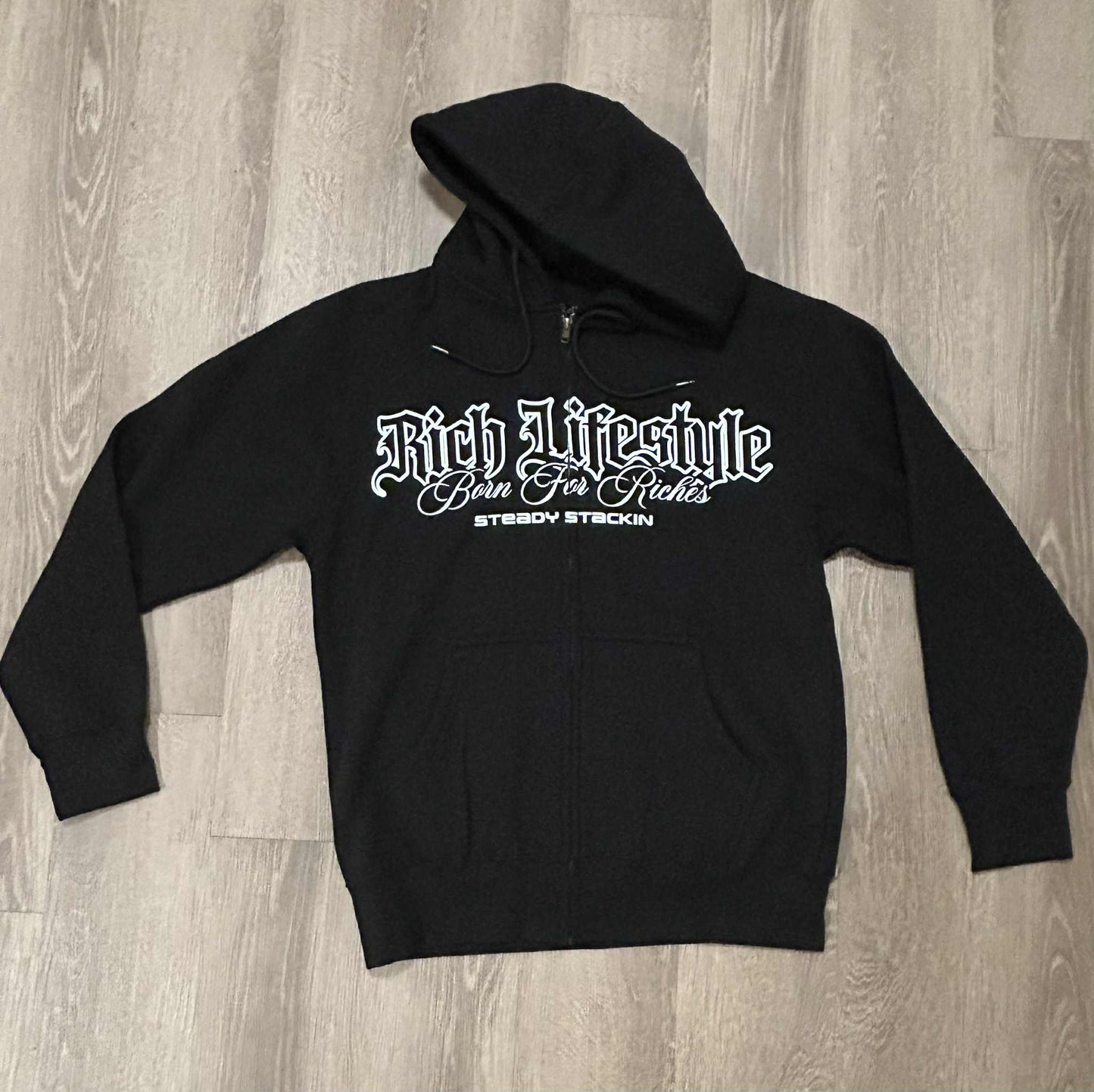 Rich Lifestyle Zip-Up - BLACK